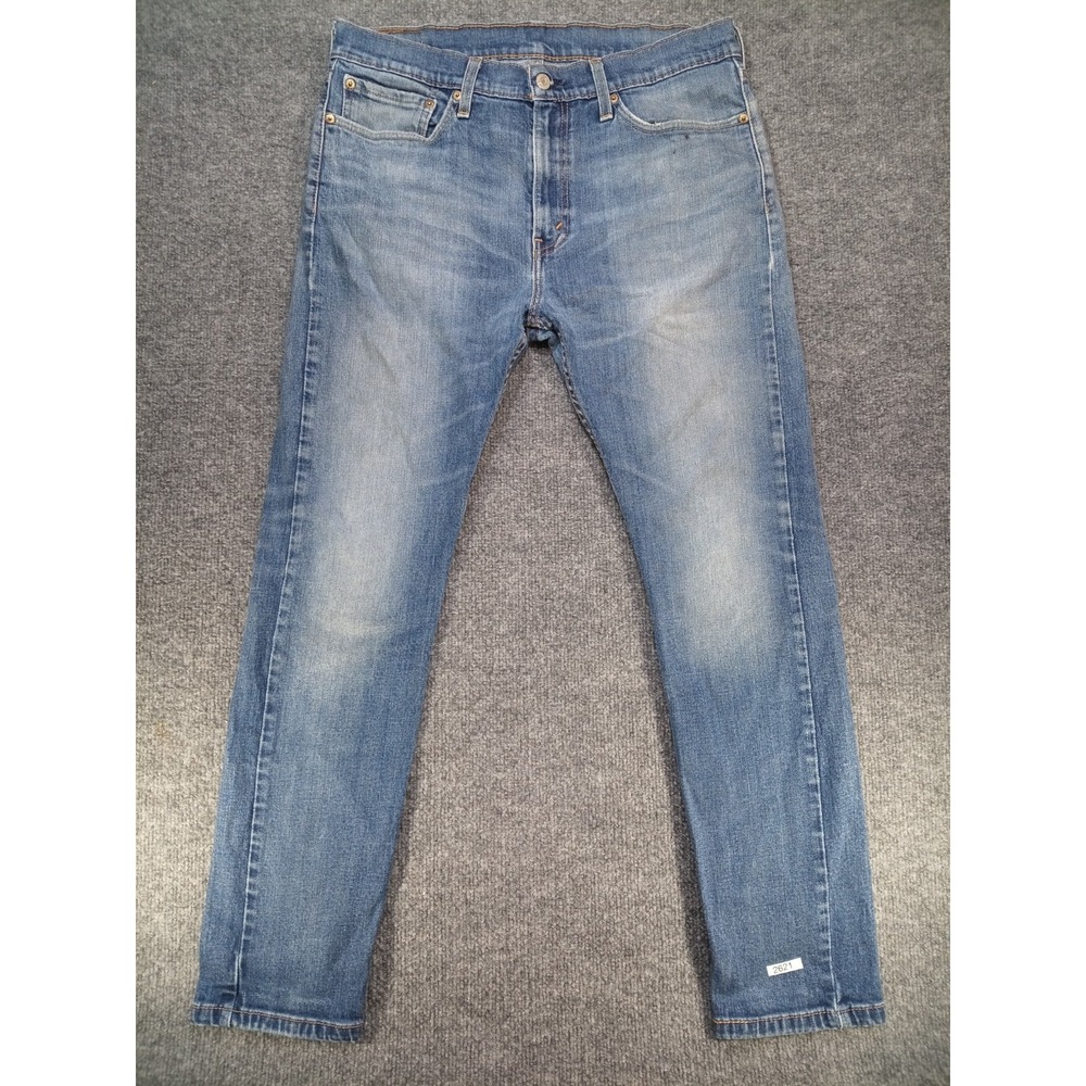 Levi's 511 Jeans Mens 34x30 Slim Fit Blue Denim Medium Wash (Stain)
